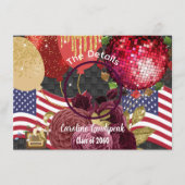 Spezielles Foto für das Disco-Party Begleitkarte (Vorderseite)