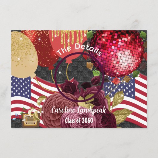 Spezielles Foto für das Disco-Party Begleitkarte (Vorderseite)