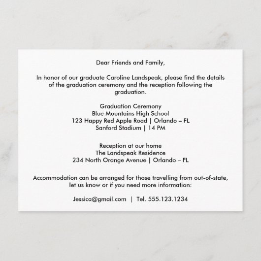 Spezielles Foto für das Disco-Party Begleitkarte (Rückseite)