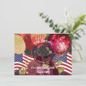 Spezielles Foto für das Disco-Party Begleitkarte (Stehend Vorderseite)