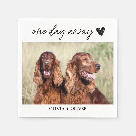 Spezielles Foto für Haustiere eines Tages Probe Serviette (Vorderseite)