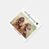 Spezielles Foto für Haustiere eines Tages Probe Serviette (Ecke)