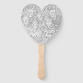 Spezielles Foto für Hochzeiten in Monogramm Fächer (Rückseite)