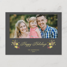 Spezielles Foto für Pandemien im klassischen Happy Ankündigungspostkarte