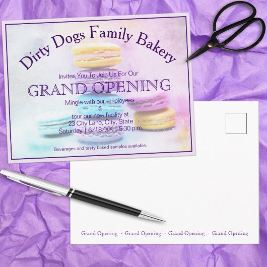 Spezielles Foto für Veranstaltungen mit farbigen M Postkarte