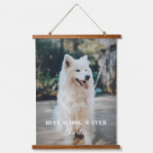 Spezielles Foto und Name für Katzen oder Hunde Wandteppich Mit Holzrahmen (Vorderseite)