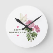 SPEZIELLES GESCHENK ZUM MUTTERTAG RUNDE WANDUHR (Vorderseite)