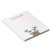 Spezielles Holiday Notizblock mit niedlichen Renti (angewinkelt)