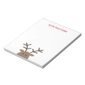Spezielles Holiday Notizblock mit niedlichen Renti (Rotiert)