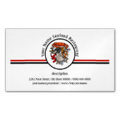 Spezielles Logo für das Seafood Shellfish Craig Re Magnetische Visitenkarte (Vorderseite)