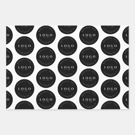 Spezielles Logo-Umschlagpapier für jeden Anlass Geschenkpapier Set (Vorderseite)