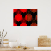 Spezielles modernes Abstraktes Poster - Rote Plätz (Küche)