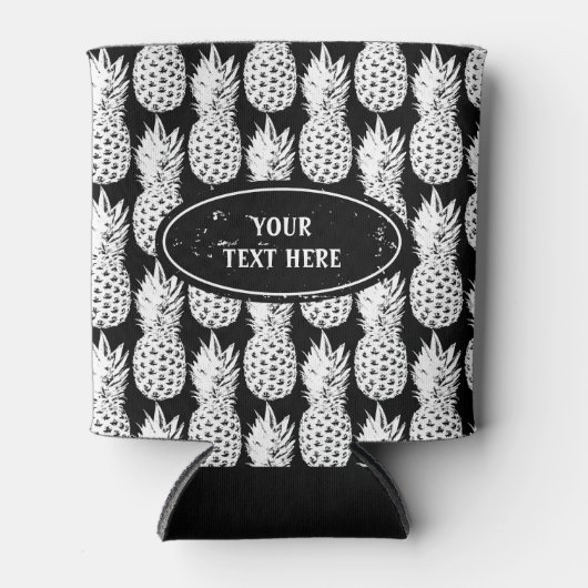 Spezielles Muster für Ananas mit tropischen Kanüle Dosenkühler (Vorderseite)