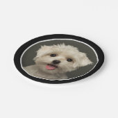 Spezielles Niedliches Haustier Foto Geburtstag Pappteller (Schrägansicht)