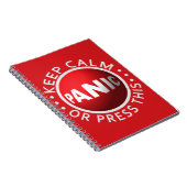 Spezielles Notebook mit Panic Button Notizblock (Rechte Seite)