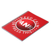 Spezielles Notebook mit Panic Button Notizblock (Linke Seite)