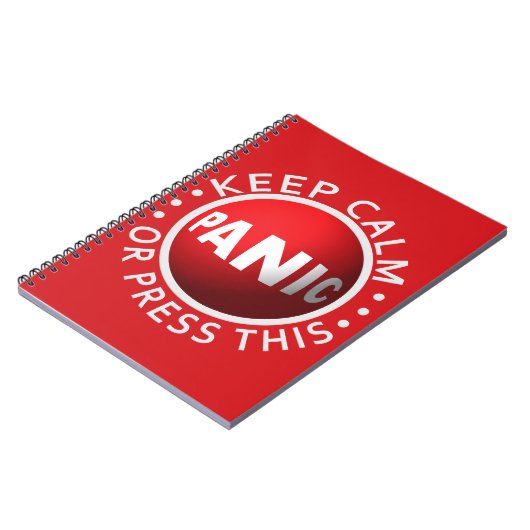 Spezielles Notebook mit Panic Button Notizblock (Linke Seite)