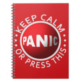 Spezielles Notebook mit Panic Button Notizblock (Vorderseite)