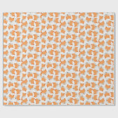 Spezielles Orange Cat Design Wrapping Paper | Pers Geschenkpapier (Flach)