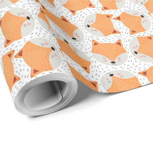 Spezielles Orange Cat Design Wrapping Paper | Pers Geschenkpapier (Rolleneckpunkt)