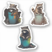 Spezielles Panda Raccoon Super Sticker Pack (Vorderseite)