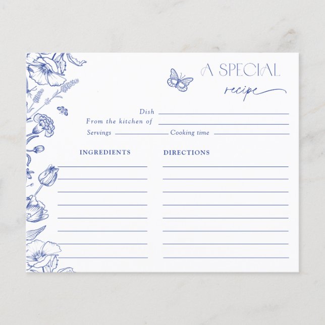 Spezielles Rezept Etwas Blaues Brautparty (Vorderseite)