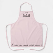 Spezielles rosa Baker-Medium Schürze (Vorderseite)