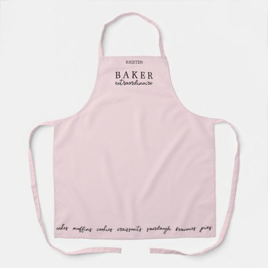 Spezielles rosa Baker-Medium Schürze (Vorderseite)