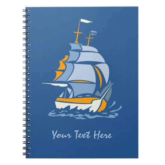 Spezielles Sailboat-Notebook Notizblock (Vorderseite)