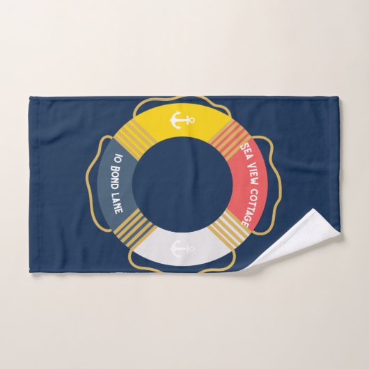 Spezielles Segeln auf dem personalisierten Nautic  Badhandtuch Set (Handtuch)