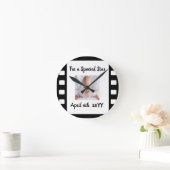 Spezielles Star Occasion Round Clock Geschenk Runde Wanduhr (Zuhause)