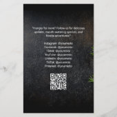 Spezielles Steak House Restaurant Flyer (Hinten)