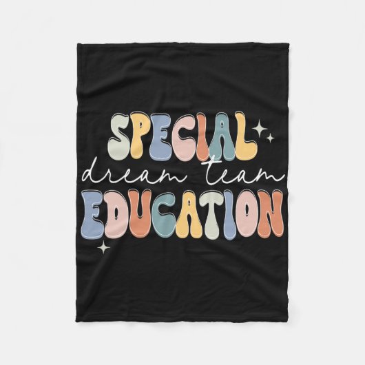 Spezielles Team Traumteam Bildung Autismus Sped Te Fleecedecke (Vorderseite)