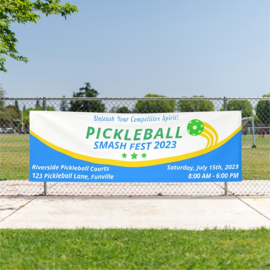 Spezielles Turnierangebot für Pickleball-Smash Banner (InSitu)