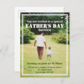 Spezielles Vatertag Service Custom Foto Einladungspostkarte (Vorne/Hinten)