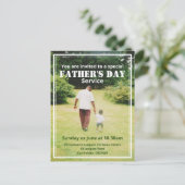 Spezielles Vatertag Service Custom Foto Einladungspostkarte (Stehend Vorderseite)