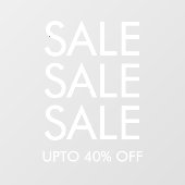 Spezielles Verkaufsangebot für benutzerdefinierte  Fensteraufkleber (Blatt)