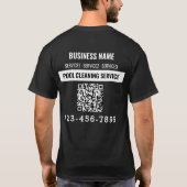 Spezifische Arbeit für den QR-Code der Poolreinigu T-Shirt (Rückseite)