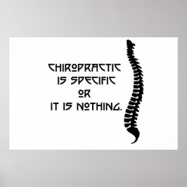 Spezifische Chiropraktiker Poster Print. Viele Opt