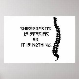 Spezifische Chiropraktiker Poster Print. Viele Opt
