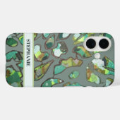 Spezifische, grün-braun-abstrakte Camouflage Case-Mate iPhone Hülle (Rückseite (Horizontal))