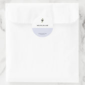 Spezifische Labels für Pflaumenjam und Preserve Ja Runder Aufkleber (Tasche)