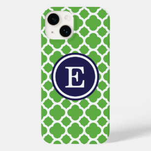 Spezifische Monogramm für das Green und das Navy Q Case-Mate iPhone 14 Hülle