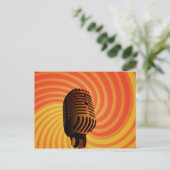Spezifische Postkarte für das Mikrofon (Stehend Vorderseite)