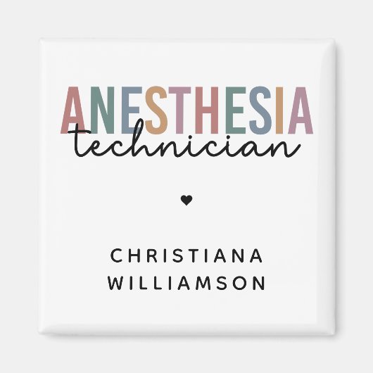 Spezifischer Anästhetiker Retro Anästhetiker Tech Magnet (Vorne)