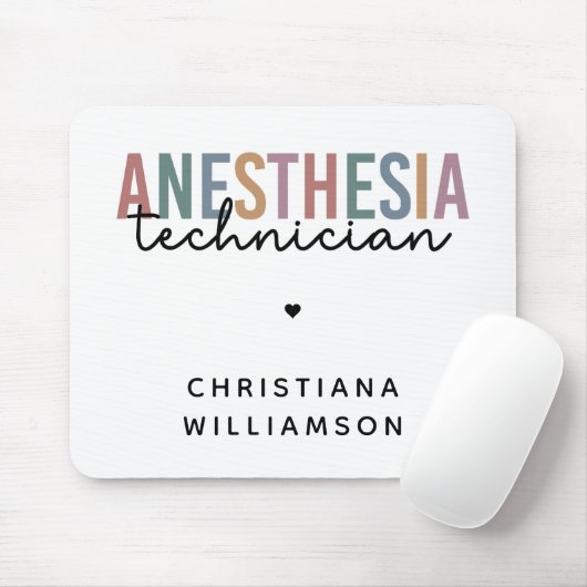 Spezifischer Anästhetiker Retro Anästhetiker Tech Mousepad (Mit Mouse)