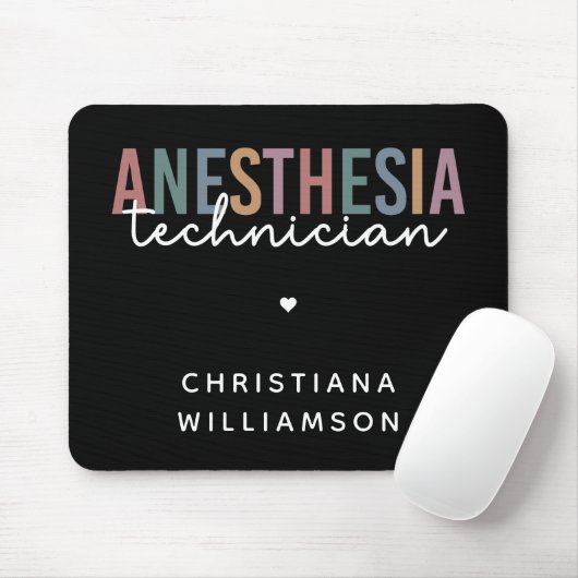 Spezifischer Anästhetiker Retro Anästhetiker Tech Mousepad (Mit Mouse)