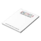 Spezifischer Anästhetiker Retro Anästhetiker Tech Notizblock (Rotiert)