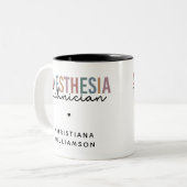 Spezifischer Anästhetiker Retro Anästhetiker Tech Zweifarbige Tasse (Vorderseite Links)