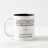 Spezifischer Anästhetiker Retro Anästhetiker Tech Zweifarbige Tasse (Links)